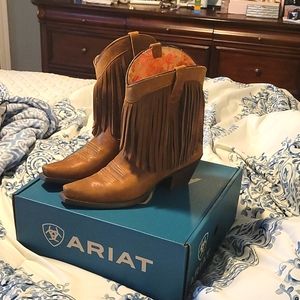 Ariat fringe boots size 8